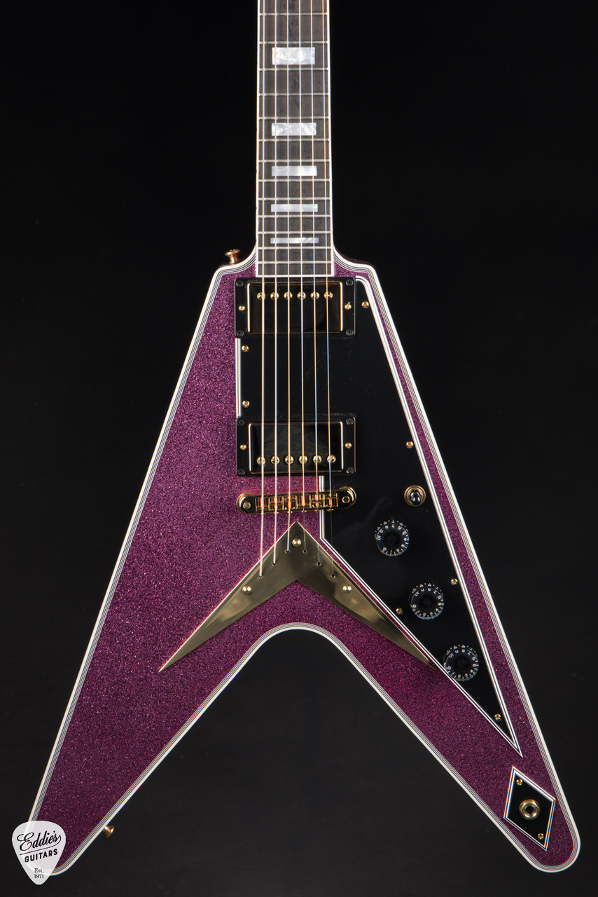 Gibson Custom Shop Made 2 Measure Flying V Custom Gloss Pink