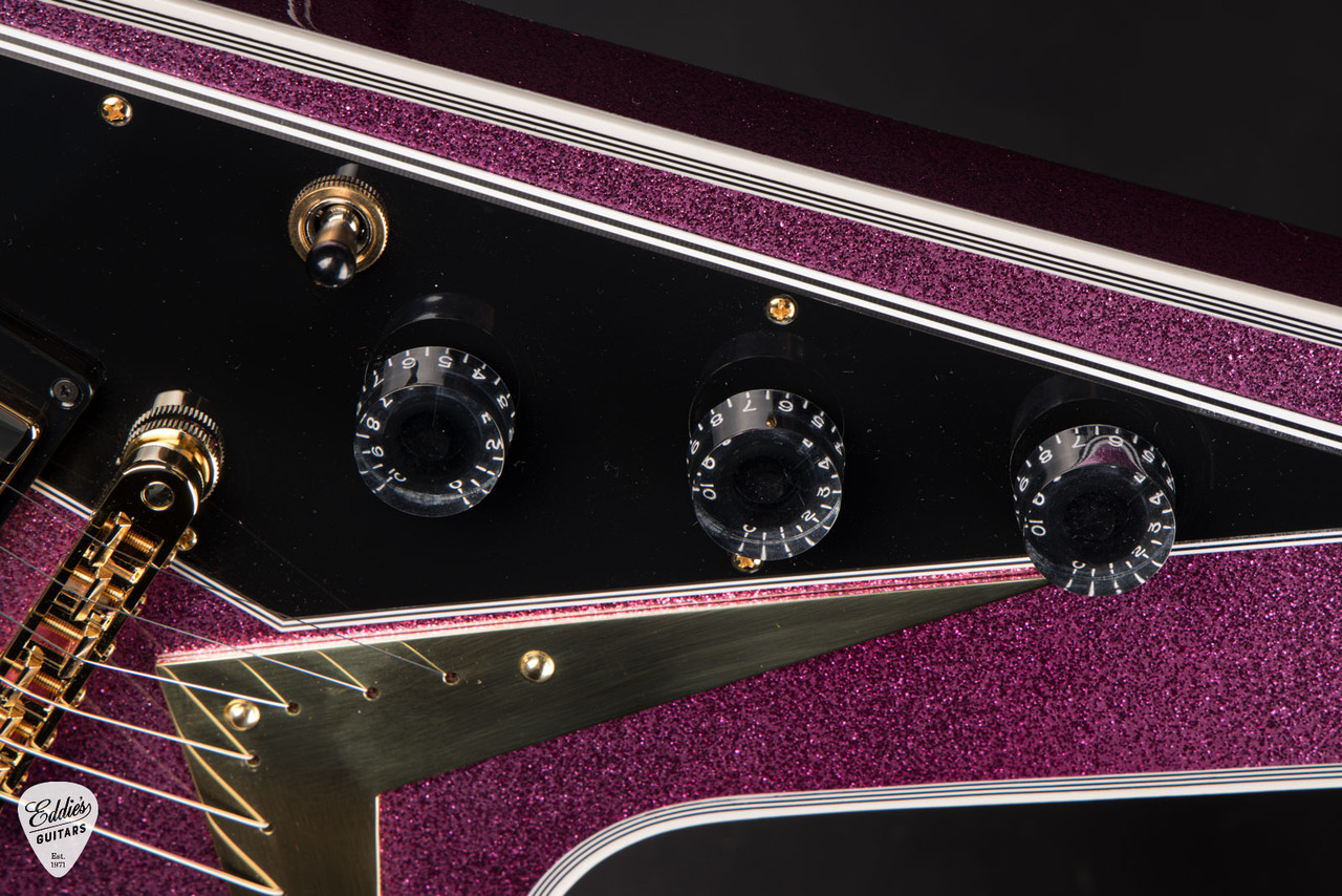 Gibson Custom Shop Made 2 Measure Flying V Custom Gloss Pink