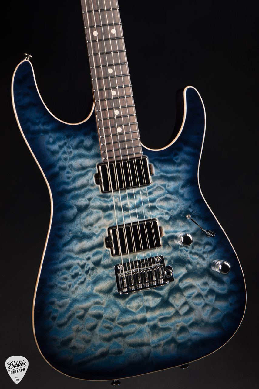 Tom Anderson Arc Angel - Natural Arctic Blue Burst - Eddie's Guitars