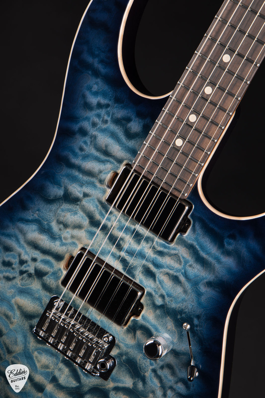 Tom Anderson Arc Angel - Natural Arctic Blue Burst - Eddie's Guitars