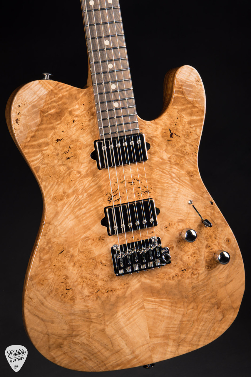 Suhr Modern T - Waterfall Burl Maple & Roasted Swamp Ash - Eddie's