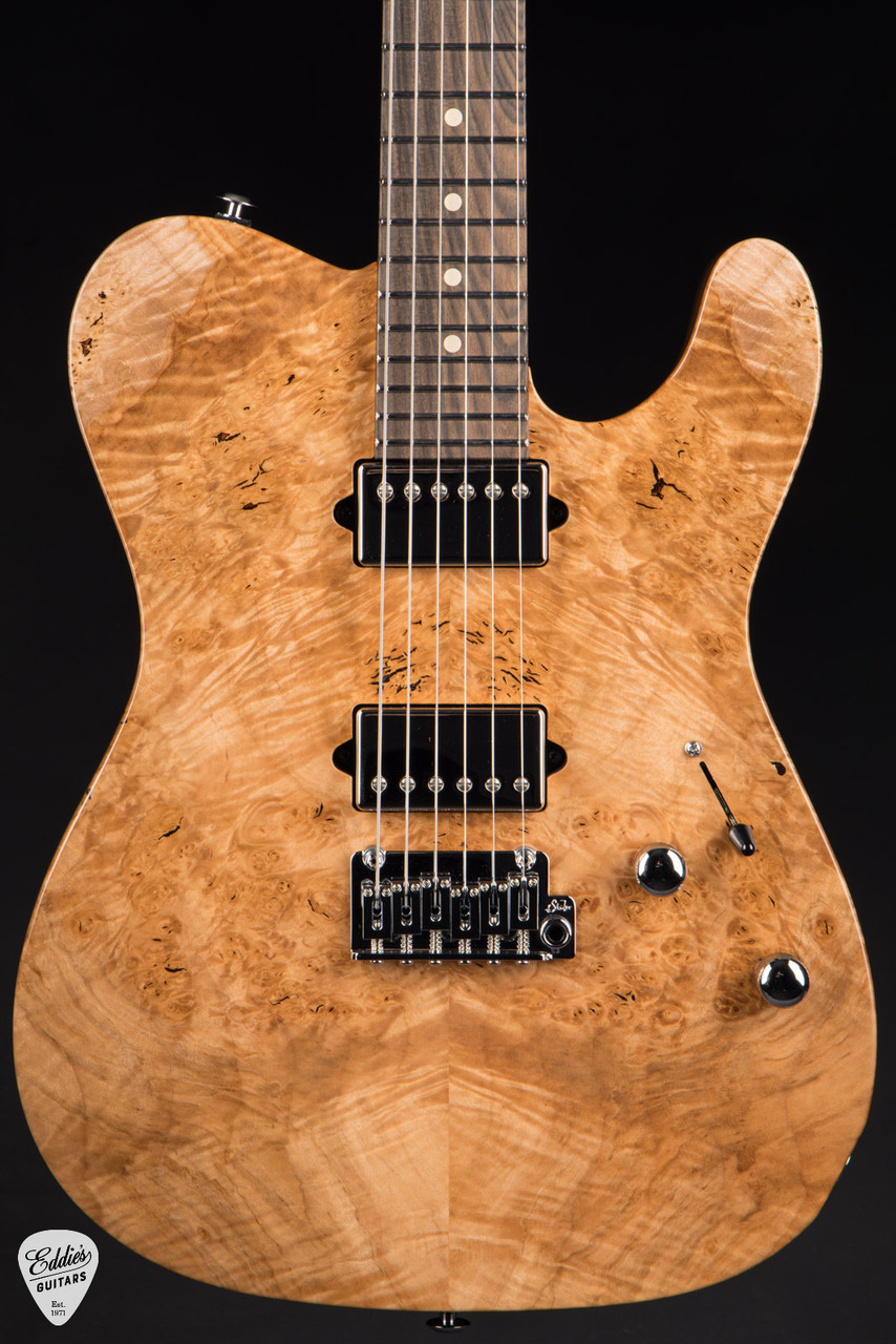 Suhr Modern T - Waterfall Burl Maple & Roasted Swamp Ash - Eddie's