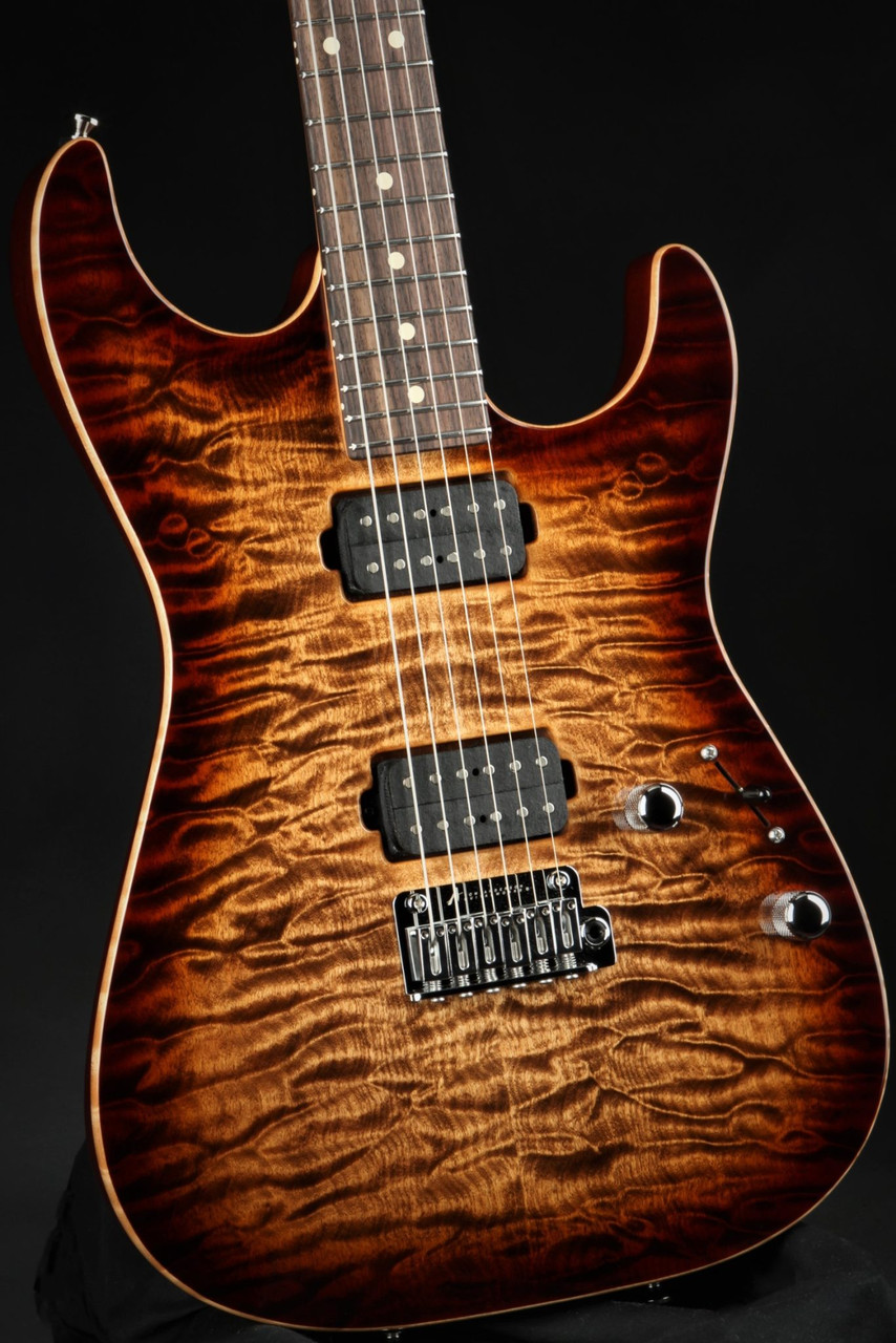 Tom Anderson Shorty Cobra S - Natural Mocha Burst - Eddie's Guitars