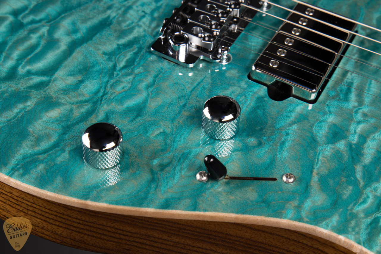 Suhr Modern Quilt Roasted - Bahama Blue - Eddie's Guitars