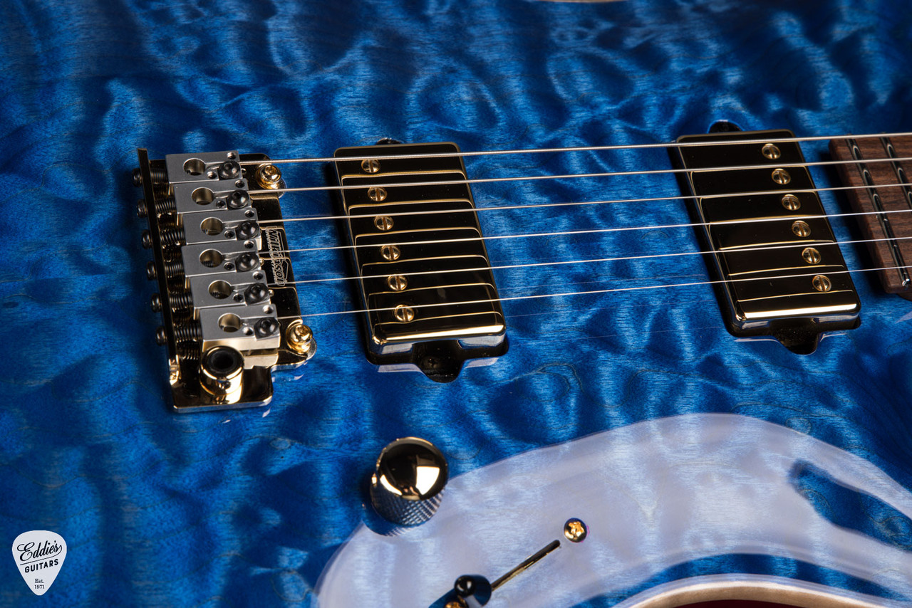 Suhr Standard Carve Top Pau Ferro Neck - Trans Whale Blue