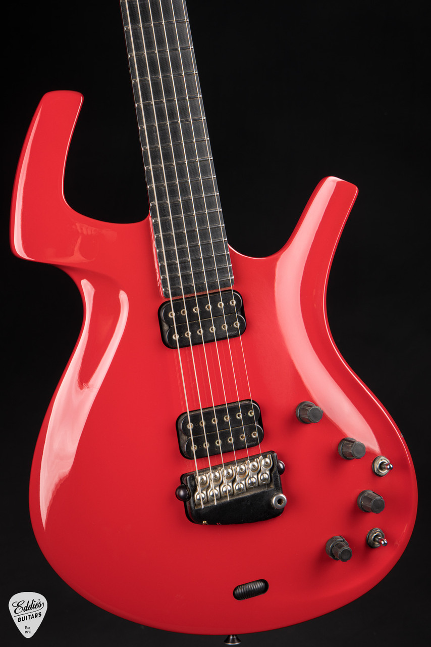 1995 - Parker Fly Deluxe - Euro Red - Eddie's Guitars