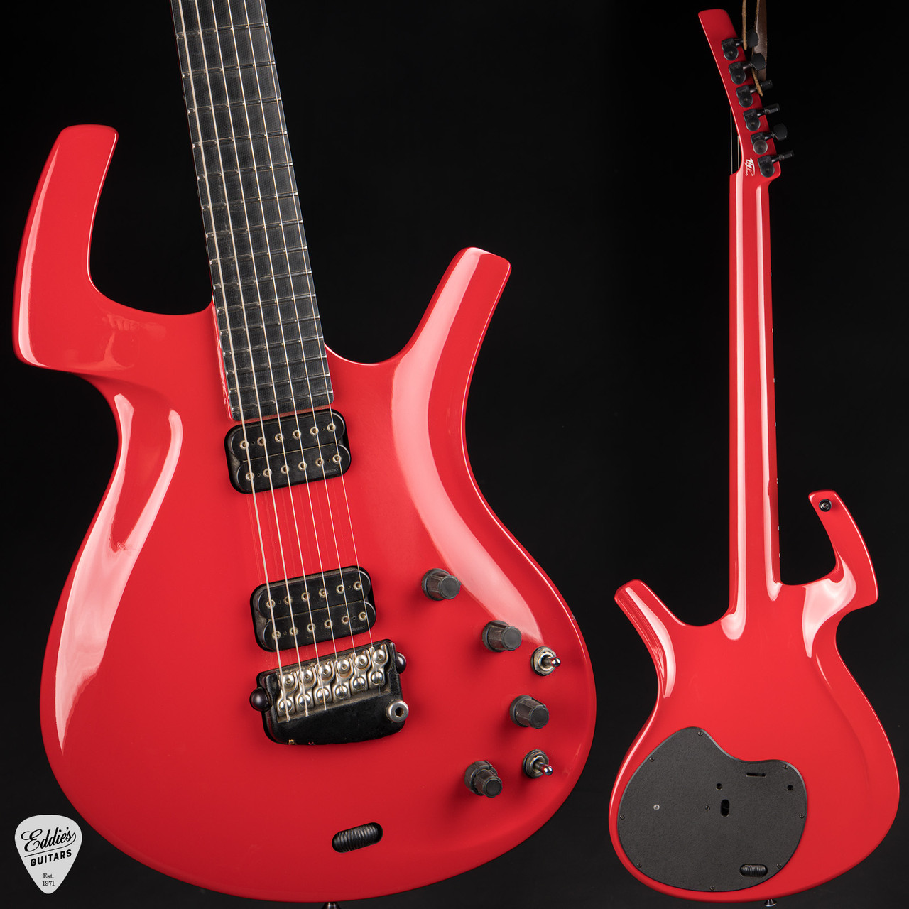 1995 - Parker Fly Deluxe - Euro Red - Eddie's Guitars
