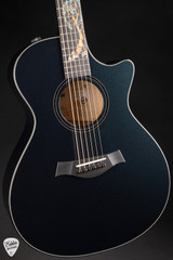 Taylor Custom #48 C22ce B5048 Grand Concert Shamel Ash – Dark Turquoise Metallic/NAMM Acoustic Guitar