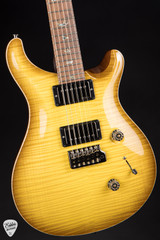 Paul Reed Smith Eddie’s Guitars Wood Library Custom 24 Brazilian FB/Rosewood Neck Electric Guitar in Livingston Lemondrop