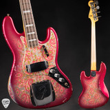 Fender Custom Shop LTD Jazz Bass Heavy Relic Bass Guitar in Aged Pink Paisley