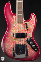 Fender Custom Shop LTD Jazz Bass Heavy Relic Bass Guitar in Aged Pink Paisley