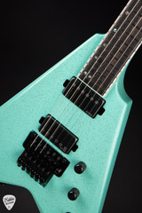 ESP USA V-II FR BH Electric Guitar in Midori Gold Sparkle