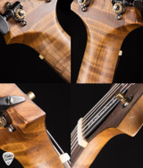 2024 – Paul Reed Smith Eddie’s Guitars Wood Library Hollowbody II Piezo Brazilian/Head Stock Repair Electric Guitar in Aquableux with Purple Burst