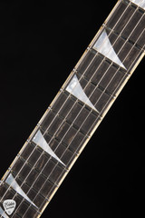 Jackson Custom Shop RR Randy Rhoads Nitro Relic Electric Guitar in Black with Vintage White Pinstripes