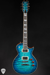 ESP USA Eclipse QM Electric Guitar in Aqua Marine Sunburst