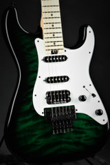 Jackson USA Adrian Smith Signature San Dimas SDQM - Transparent Green Burst