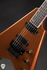 ESP V-II FR BH Electric Guitar in Rustic Copper Sparkle