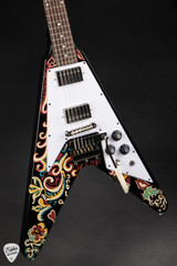 Epiphone Jimi Hendrix Love Drops Flying V Ebony Electric Guitar
