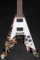 Epiphone Jimi Hendrix Love Drops Flying V Ebony Electric Guitar