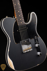 Fender Custom Shop Limited Edition HS Telecaster Custom Relic – Aged Charcoal Frost Metallic Electric Guitar