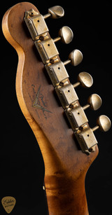 Fender Custom Shop Limited Edition HS Telecaster Custom Relic – Aged Charcoal Frost Metallic Electric Guitar