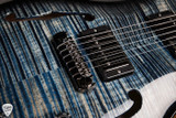 Paul Reed Smith Eddie’s Guitars Wood Library Hollowbody II Piezo Brazilian – Faded Whale Blue Smokeburst Electric Guitar