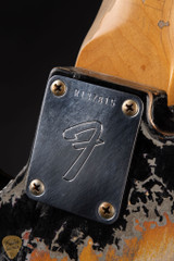 Fender Custom Shop Limited Edition Master Built Joe Strummer Telecaster Heavy Relic - Aged Black over 3-Color Sunburst Electric Guitar