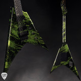 ESP V-II FR BH – Alien Blood Spatter Electric Guitar