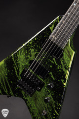 ESP V-II FR BH – Alien Blood Spatter Electric Guitar
