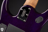 Ernie Ball Music Man JP15 7 String Electric Guitar in Purple Nebula Flame