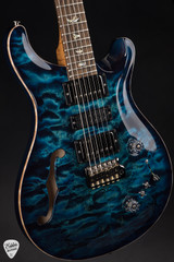 Paul Reed Smith Eddie’s Guitars Wood Library Special Semi Hollow – Cobalt Blue/Ziricote Fretboard/Figured Maple Neck Electric Guitar