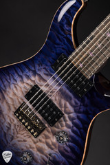 Paul Reed Smith Private Stock #11243 Custom 24 7-String Ebony/Quilted Maple – Purple Glow Electric Guitar