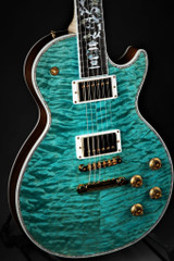 Gibson Custom Shop Les Paul Ultima "Tree of Life" Aqua Blue 7.9 #CS800343
