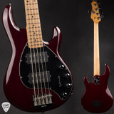 Ernie Ball Music Man StingRay 5 Special HH Bass Guitar in Oxblood