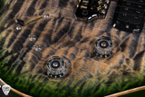 Paul Reed Smith Eddie’s Guitars Wood Library Modern Eagle V Ziricote FB/Rosewood Neck – Charcoal Jade Burst Electric Guitar