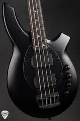 Ernie Ball Music Man Bongo 4 HH Bass Guitar in Stealth Black