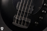 Ernie Ball Music Man Bongo 4 HH Bass Guitar in Stealth Black