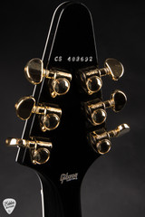 Gibson Custom Shop Flying V Custom Ebony Electric Guitar