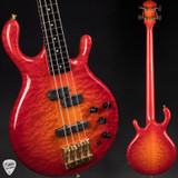 Used Pedulla MVP Buzz Fretless Cherry Sunburst bass guitar