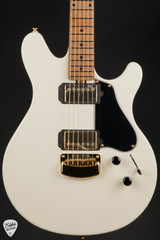 Ernie Ball Music Man Valentine HH Electric Guitar in Ivory White