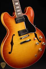Gibson Custom Shop PSL ’64 ES-335 Figured Reissue Gloss Electric Guitar in Antiquity Burst 7.14 #140690