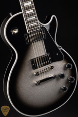 Gibson Custom Shop PSL Les Paul Custom Gloss Electric Guitar in Silverburst Sparkle 10.7 #CS402141