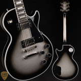 Gibson Custom Shop PSL Les Paul Custom Gloss Electric Guitar in Silverburst Sparkle 10.7 #CS402141