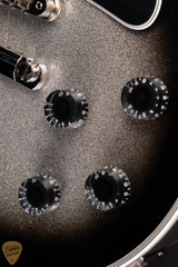 Gibson Custom Shop PSL Les Paul Custom Gloss Electric Guitar in Silverburst Sparkle 10.7 #CS402141