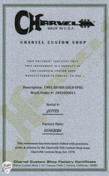 Charvel USA Custom Shop San Dimas HSS Gold Sparkle Electric Guitar