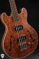 Warwick Custom Shop Masterbuilt Star Bass II Bubinga Natural Transparent Satin Bass Guitar