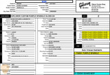 Gibson Custom Shop Made 2 Measure Explorer Custom Gloss Purple Sparkle electric Guitar Spec Sheet