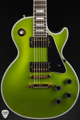 Gibson Custom Shop PSL Les Paul Custom w/ Ebony Fingerboard Gloss Gecko Green Metallic electric guitar
