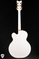 Gretsch Pro Falcon Hollow Body with String-Thru Bigsby, Gold Hardware, Ebony Fingerboard White electric guitar