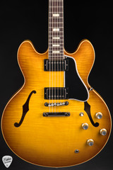 Gibson Custom Shop PSL ’64 ES-335 Figured Reissue Gloss Golden Poppy Burst electric guitar
